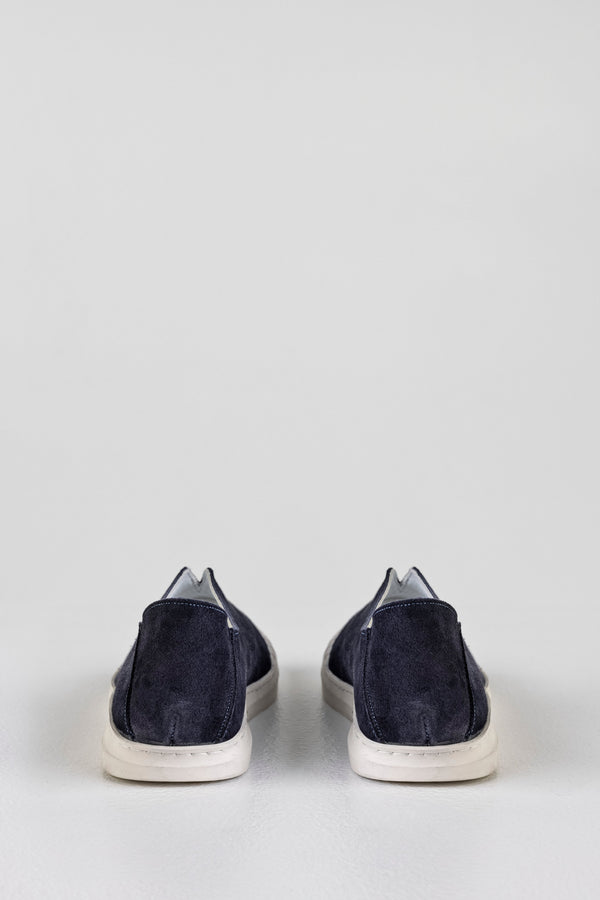 Leather suede slip-on shoes