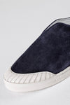 Leather suede slip-on shoes