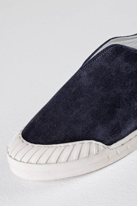 Leather suede slip-on shoes