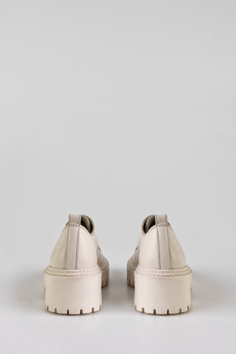 Leather chunky-sole derby shoes