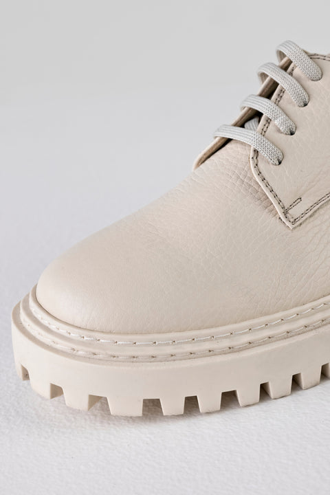 Leather chunky-sole derby shoes