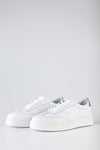 Leather lace-up sneakers