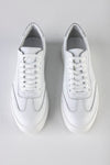Leather lace-up sneakers