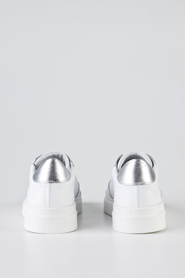 Leather lace-up sneakers