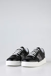Leather lace-up sneakers