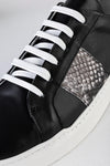 Leather lace-up sneakers