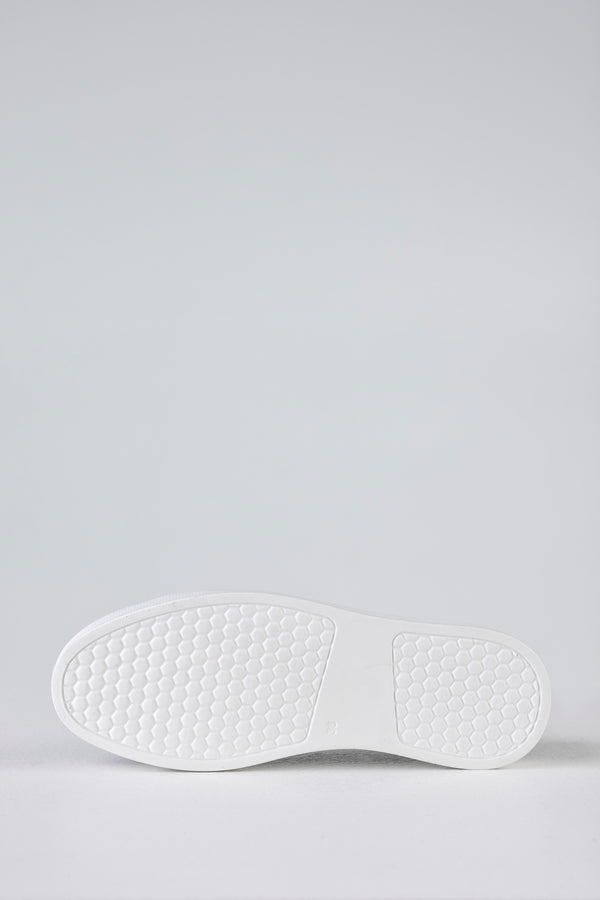 Leather lace-up sneakers