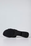Leather slide sandals