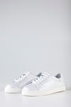 Leather lace-up sneakers