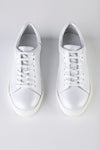 Leather lace-up sneakers