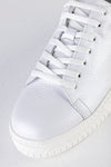 Leather lace-up sneakers