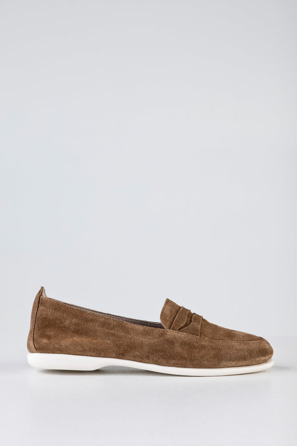 Leather suede loafers