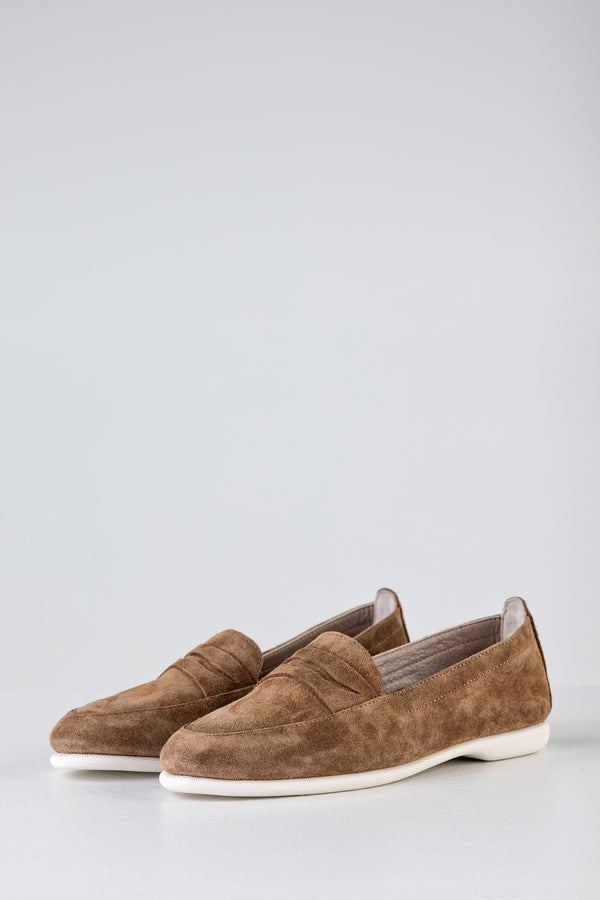 Leather suede loafers