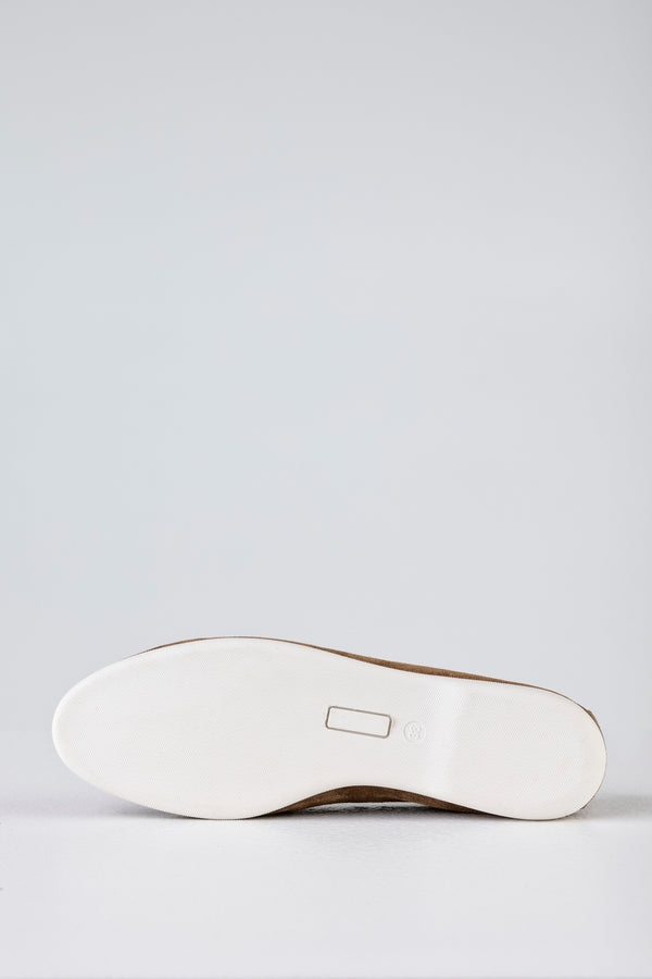 Leather suede loafers