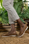 Leather suede loafers