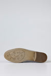 Leather suede loafers with buckle