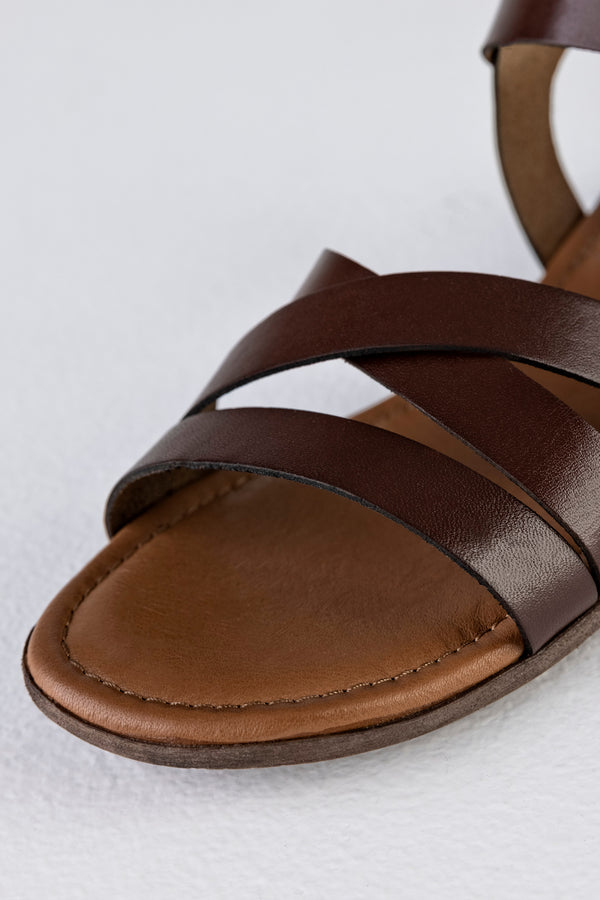 Leather strappy sandals