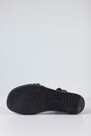 Leather padded strappy sandals