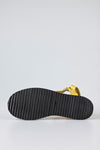 Leather velcro flat sandals