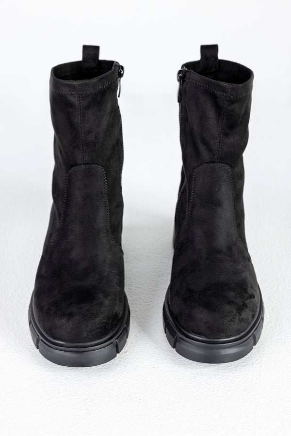 Zip-side fastening boots