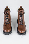 Lace-up boots with buckle