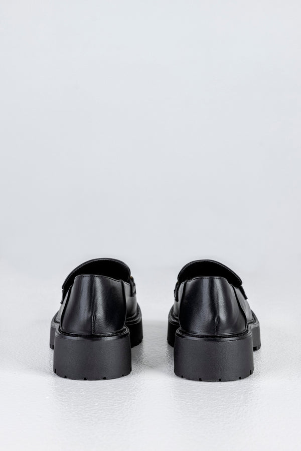 Chunky sole loafers with chain