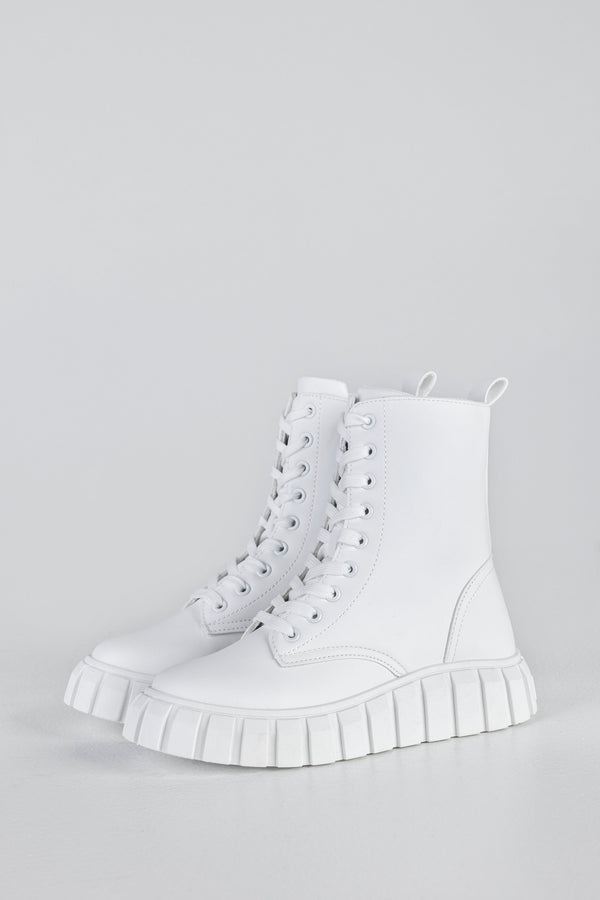 Lace up sneaker boots