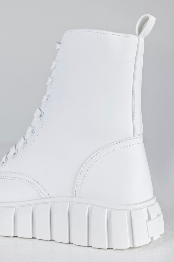 Lace up sneaker boots