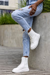 Lace up sneaker boots