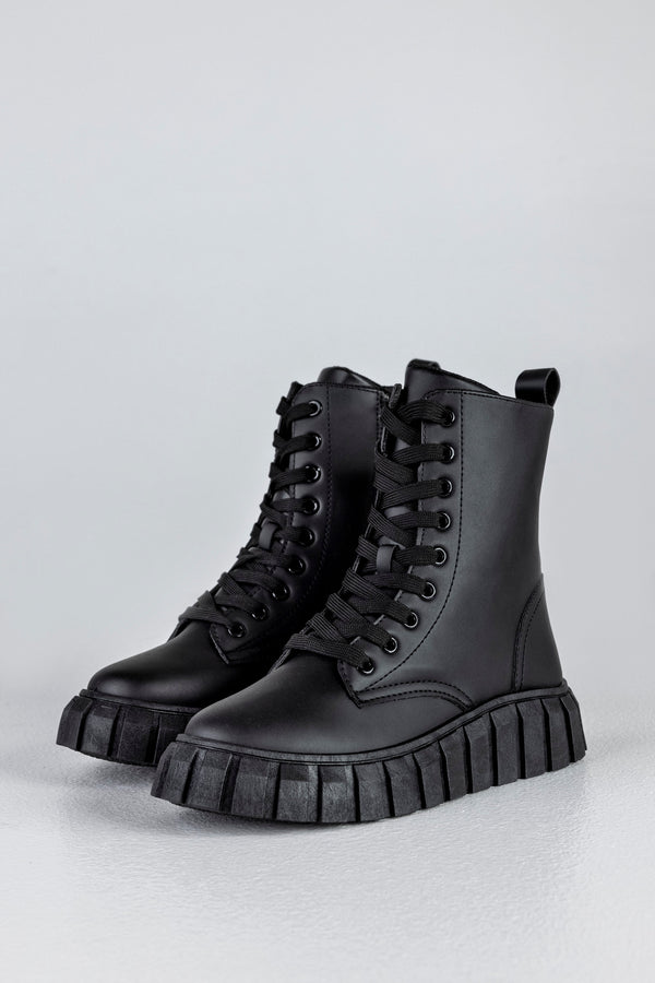 Lace up sneaker boots