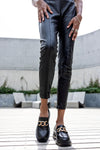 Chunky sole loafers with chain