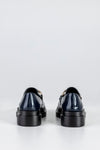 Chunky sole loafers with chain