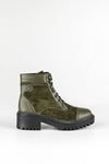 Leather lace-up boots