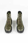 Leather lace-up boots