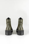 Leather lace-up boots