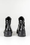 Leather lace-up boots