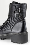 Leather lace-up boots