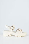 Chunky sole sandals with buckles