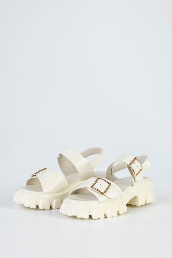 Chunky sole sandals with buckles
