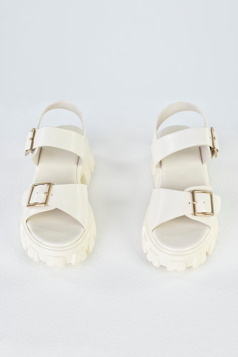 Chunky sole sandals with buckles