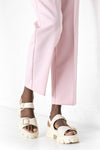 Chunky sole sandals with buckles
