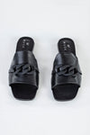 Slide sandals with chain