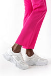 Lace-up fastening sneakers