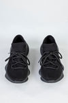 Knitted sneakers with laces