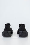 Knitted sneakers with laces