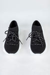 Knitted sneakers with laces