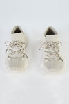 Knitted sneakers with laces