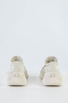 Knitted sneakers with laces