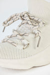 Knitted sneakers with laces