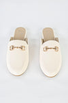 Flat mules with chain